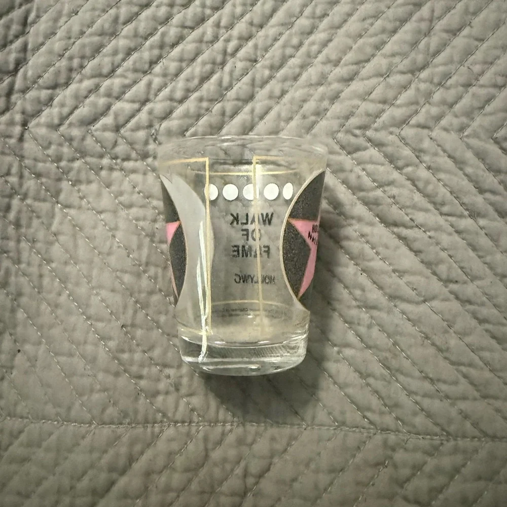 Pink Star Andy Personalized Shot Glass Hollywood